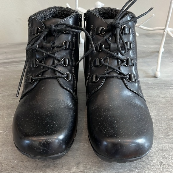 Propet Delaney Women's Leather Black Ankle Boots Size 8 - Picture 10 of 11
